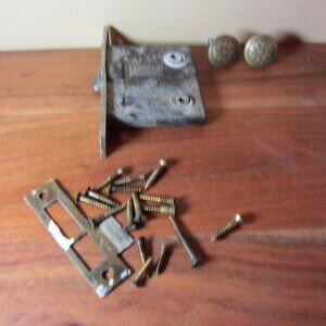 antique brass door hardware mortise drawer pulls etc Sargent (H262)